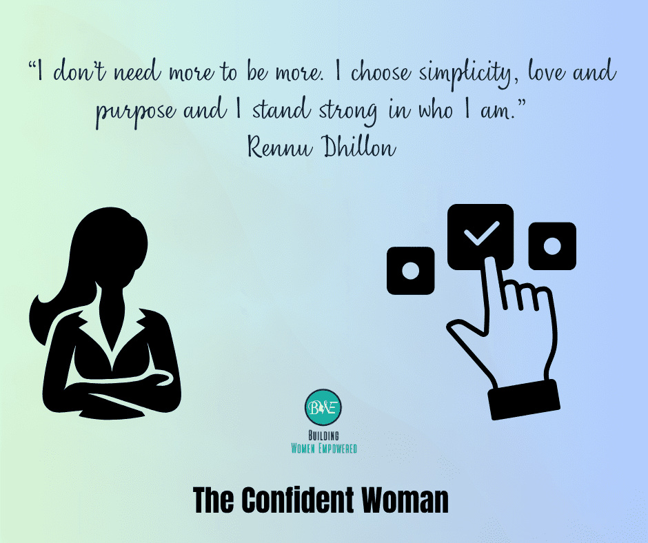 Silhouette of woman with motivational quote.